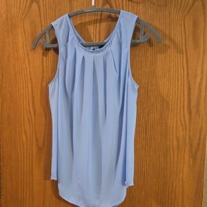 Worthington Blue Pleated Tank Top